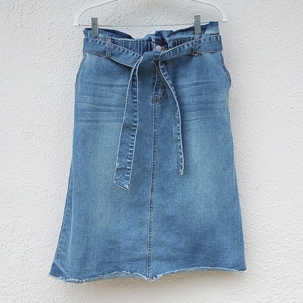 Inherit Hayden Paperbag Denim Skirt